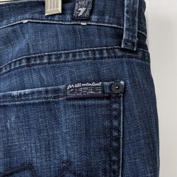 7 for all Mankind Straight Leg Jeans Sz. 24 - Picture 7 of 9